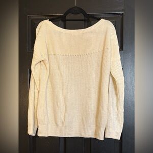 Banana Republic Cream Women's Boat Neck Sweater